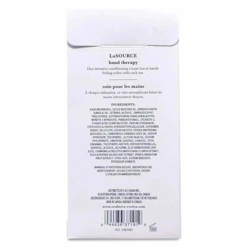 Crabtree & Evelyn La Source Hand Therapy 3.5 oz NEW SELED